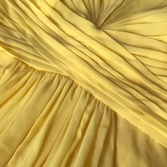 Yellow Strapless Evening Dress - Picture 5 of 5